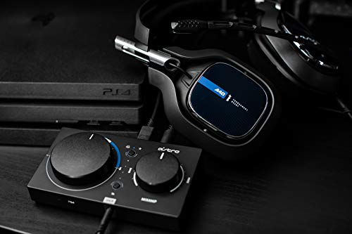 Headset ASTRO Gaming A40 TR + MixAmp Pro TR Gen 4 com Áudio Dolby para PS4, PC, Mac - Preto/Azul