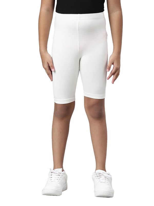 GO COLORS Girls Solid Cycling Shorts-image-9