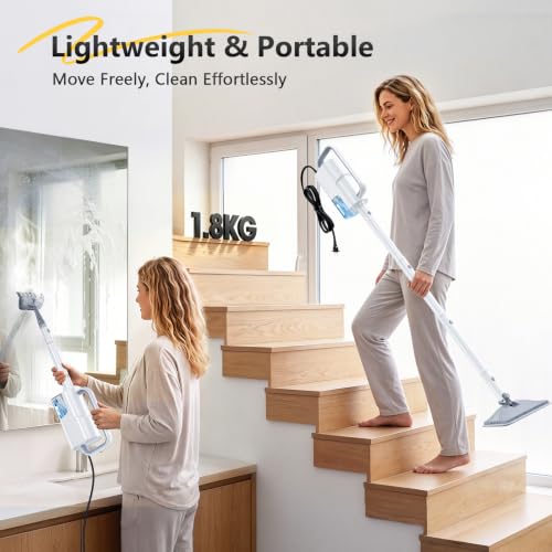 Image of 10-in-1 Steam Mop with Detachable Handheld Steam Cleaner