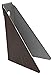 (10 Pack) Brown Aluminum Steep Gutter Wedges for 5 Inch K-Style Gutters- Use to Level Your Gutters When Fascia is at an Angle for 6/12 Through 10/12 Roof Pitch.