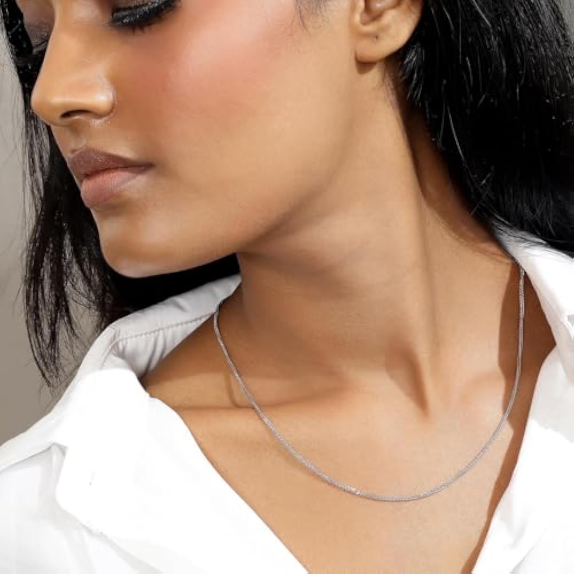 Women's Stylish Chain Necklace, Lightweight & Elegant
