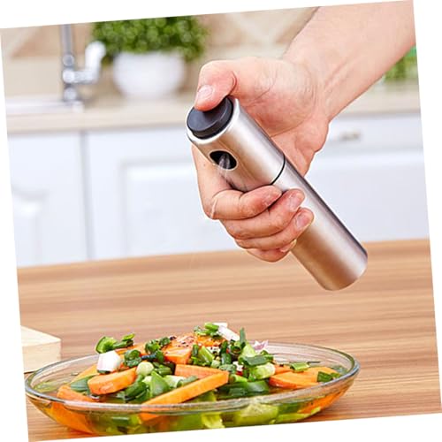 Botella pulverizadora de aceite con bomba de aire manual en acero inoxidable para cocina y pícnic 4