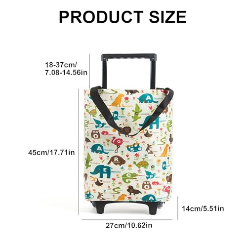 SOUTHJIELING Wasserdichte Einkaufstrolley, praktische Einkaufstasche aus Segeltuch, für den täglichen Gebrauch in verschiedenen Einstellungen – Bild 7