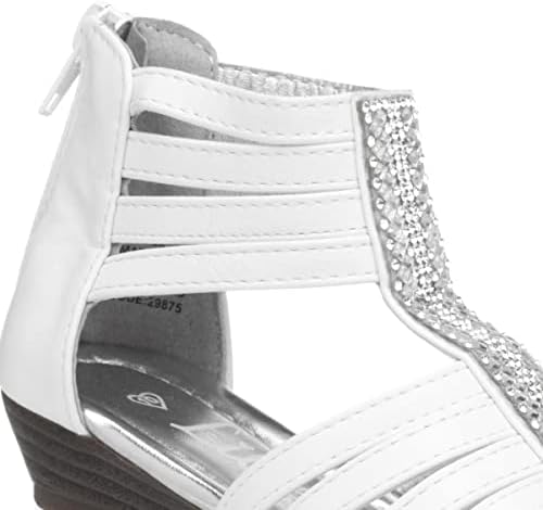Lilley Girls White Strappy Diamante Sandal