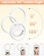 Ringlicht Handy Selfie Licht weiß,Handy Ringlicht,Farbtemperatur Einstellbar von 3000K bis 7000K, 5-Stufen der Helligkeit Einstellbar, Geeignet für Selfies, Laptops/Tablets, YouTube, TikTok,Videos