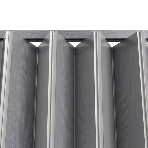 Image of SmartStandard 32 inch x 80 inch Accordion Doors Interior, Double Walled, Grey