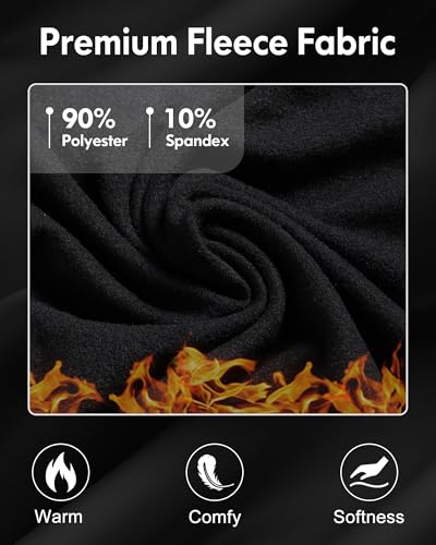 4 or 2 Men's Thermal Shirt Long Sleeve Fleece Lined Tops Base Layer Compression Undershirt Athletic Sport Gear3