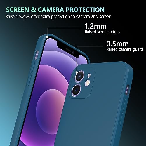 WOGROO for iPhone 12 mini Case Dark Blue, Scratch Resistant with Soft Touch, Slim Thin Phone Cover for iPhone 12 mini 5.4 inch - image 6