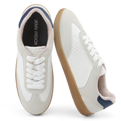 JENN ARDOR Womens Retro Fashion Sneakers Casual Walking Shoes Classic Non-Slip Comfort Dress Skate Shoes