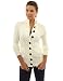 PattyBoutik Women's Mock Neck Cable Knit Cardigan (Ivory M)