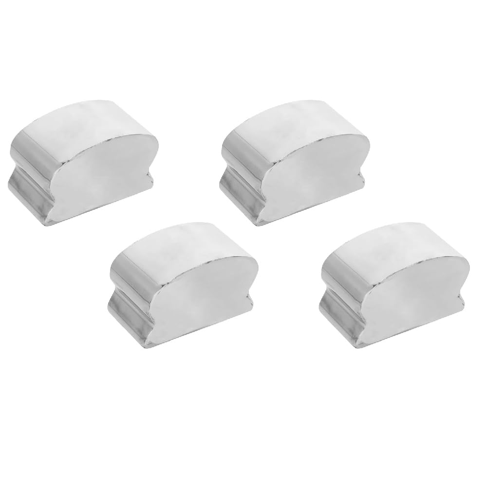 Handrail End Cap, 4 Pcs Stainless Steel Staircase Steps Hand Rail End Cover Handrail Fittings, Handrail Protectors for Staircase Finishing