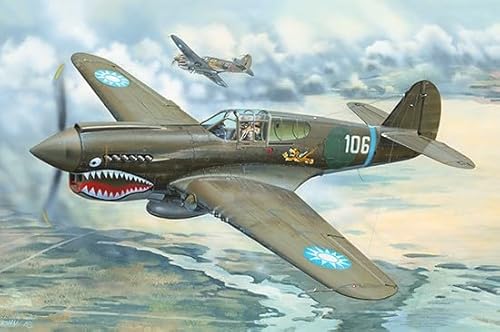 Trumpeter 02269 1/32 US Army Airforce P-40E Kitty Hawk Plastic Model / TRP02269 1:32 Trumpeter P-40E Warhawk [Model Building KIT] - Image 2