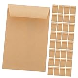 DEARMAMY 50 Stück Kleine Braune Kraftpapier samenumschläge Selbstklebend Kompakt und Robust zur Aufbewahrung von Münzen Schlüsseln Schmuck und Kleinen Gegenständen Praktische