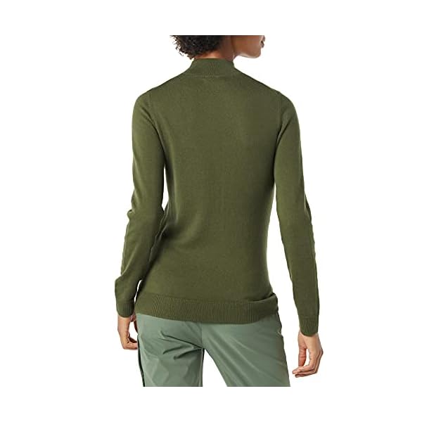 Amazon-Essentials-Womens-Lightweight-Long-Sleeve-Mockneck-Sweater-Available-in-Plus-Size Amazon Essentials Women's Lightweight Mockneck Sweater (Available in Plus Size), Olive, Small