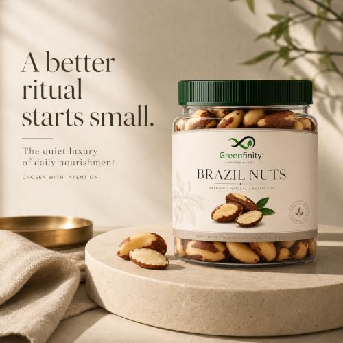 Image of GreenFinity Brazil Nuts 100g | Premium Whole Brazil Nuts | Nutritious Dry Fruit for Snacking, Breakfast & Everyday Use