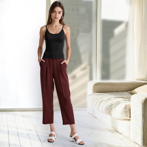 Women's Tank Top Sleeveless Strap Fitted Camisole Yoga Workout Athletic Shirts 20254