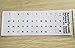 BLOUR Autocollant Russe Clair Film Langue Lettre Clavier Couverture pour Ordinateur Portable PC Protection Contre la poussière Accessoires pour Ordinateur Portable Rouge Blanc