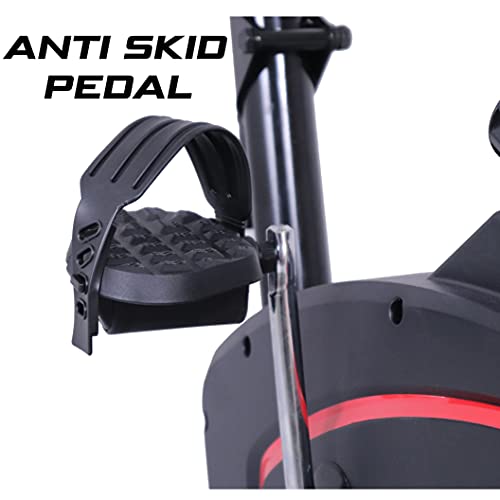 Image of Kobo Folding Magnetic Exercise Bike with 3KG Flywheel, 120KG Max User Weight - Compact, Adjustable, Upright Modes - Home Workout Fitness Cycle (MB-5)