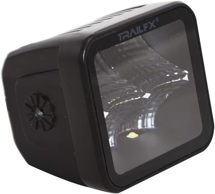 3 Inch Cube Blacked-Out LED for Off-Roading and Overlanding, Flood Beam, 2400 Lumens, Includes Wiring Harness & Mounting Hardware, Single Unit