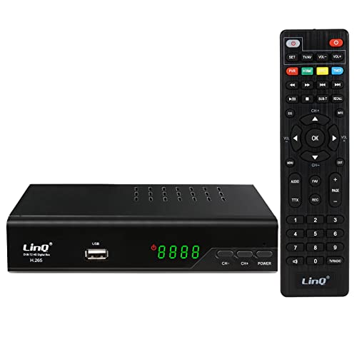 【Supporta USB 2.0 】Decoder digitale terrestre dvb t2, porta USB 2.0, supporto per NKV, MP3, MP4, H.264, JPEG ecc.