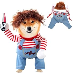 Disfraces para Mascotas,Disfraces Divertidos para Perros,Conjuntos de Fiesta de Cosplay para Gatos,Conjuntos de Cosplay para Mascotas,Ropa para Mascotas de Fiesta de Carnaval de Halloween(S)