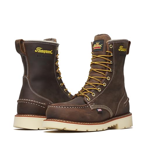 Thorogood 1957 Series – Waterproof – 8" Steel Safety Toe – Moc Toe Maxwear 90 Men's Durable Work Boots for Tough Jobs3