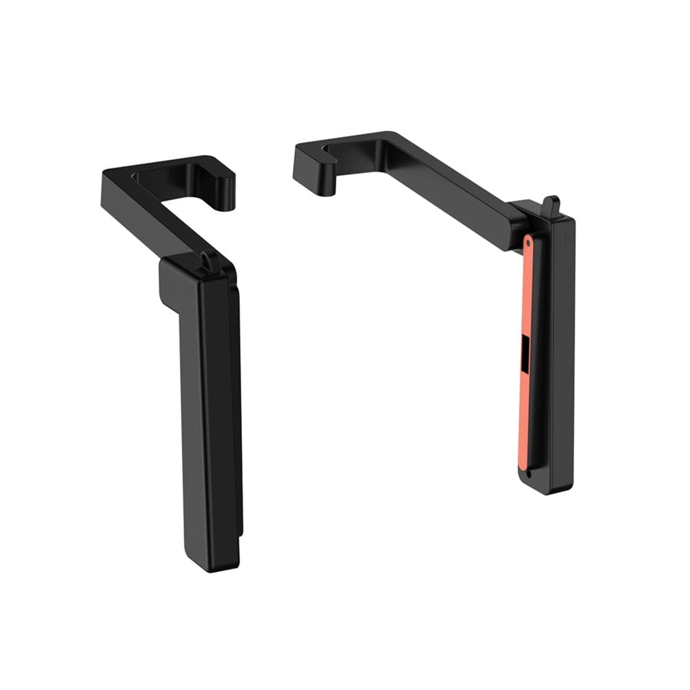 Supporto da auto 2 in 1 e set di impugnature per Nintendo Switch 2, supporto regolabile 180 con 2 impugnature per controller, design compatto in ABS, nero