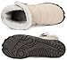 Womens Mens Barefoot Boots Shoes Winter Snow Boots Warm Ankle Booties Zero Drop Sole Wide Toe Box Fur Lined Outdoor Sneakers,42 Beige