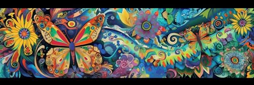 Diamond painting papillon 5D complet 60x180cm grand format pour broderie diamant