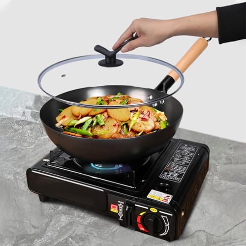 Wok de Acero al Carbono 32 cm con Espátula y Tapa miniatura 6