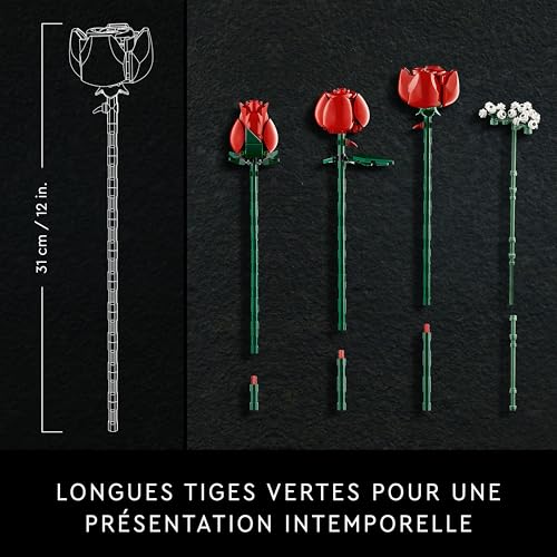 10328 Bouquet de roses LEGO® Icons - vue 8