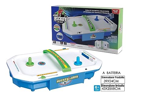 Air-Tischhockey für Kinder, Spiel Hockey Flipper Spiel Hockey Kinder Lufthockey mit 2 Griffen und 2 Scheiben inklusive, komplett mit integriertem Punktezähler – Bild 5