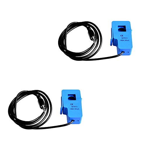 Comimark 100A SCT-013-000 Non-invasive AC Current Sensor Split Core Current Transformer (2Pcs)