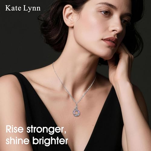 Image of Kate Lynn Rise From the Ashes Phoenix Pendant Necklace for Women | Symbol of Strength & Rebirth, Meaningful Birthday Gift for Women