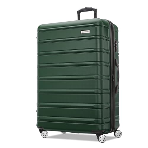 Image of Samsonite Omni 2 Hardside Expandable Luggage with Spinner Wheels, Emerald Green, 2-Piece Set (Carry-on /Medium), Omni 2 Hardside Expandable Luggage With Spinner Wheels