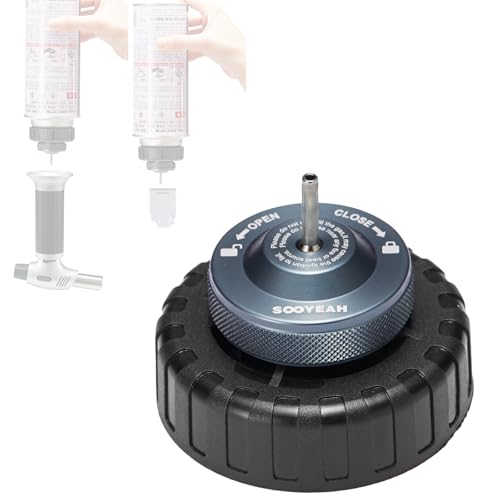 SOOYEAH ガスアダプター 詰め替え ガス充填 cb缶用アダプター 充てん用アダプター ライター用ブタンガスアダプター インクグリーン