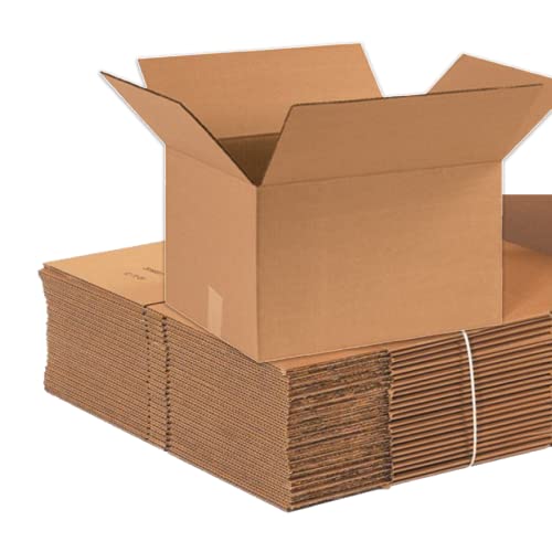Image of AVIDITI 16 x 13 x 10 Corrugated Cardboard Boxes, Medium 16 inchL x 13 inchW x 10 inchH, Pack of 25 | Shipping, Packaging, Moving, Storage Box for Home or Business, Strong Wholesale Bulk Boxes