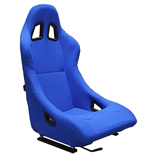M MODAUTO Asiento Deportivo para Coches,Baquets Deportivo,de Tela,Adaptable para Coches y Simulador de Conducción ,Modelo N020,Azul