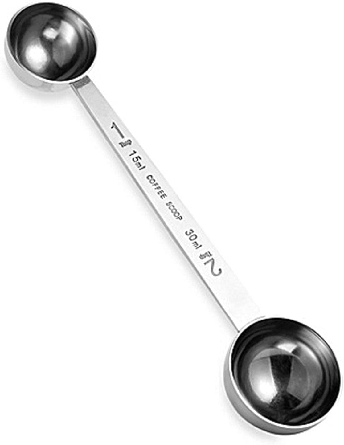 Löffel Restaurants 1 stück edelstahl kaffee löffel tee messlöffel doppelt ende zucker erscheinungsspoon küche kaffeezubehör Esslöffel Hause
