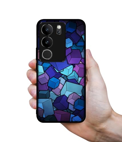 Image of Color Box Design Premium 2D Printed Metal Back Case Cover for Vivo V29 5G / V29 Pro 5G