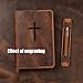 Personalized Leather Bible cover case compatible with Giant Print Full-size KJV Holy Bible, For Full Size GP Editions/King James Version (9.7