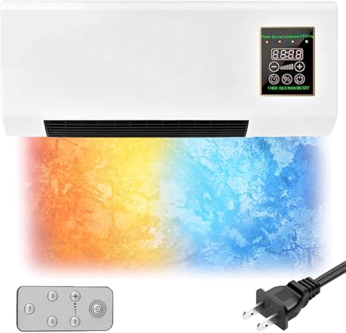 Epicooler Climatiseur, Polyvalent Climatiseurs Portables Compacts, Refroidisseur d'Air Mural avec Écran Tactile, Climatiseur 12000 BTU pour Espaces Intérieurs