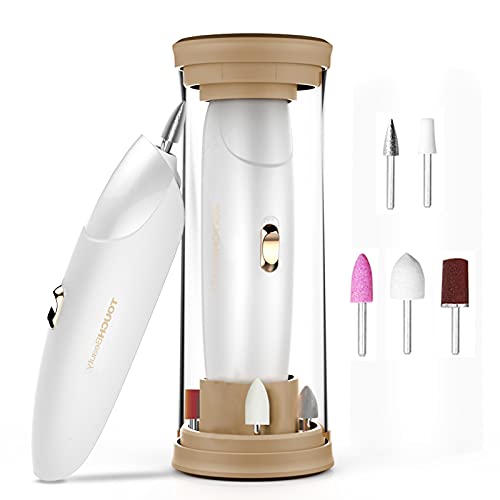 TOUCHBeauty Electric Nail File, Salon Nail Kit Filer with LED Light, E Nail Drill for Natural Nails Shape Tools for Feet/Hands TB-1333 Gold