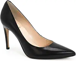 Scarpin Casual Polo London Club em Couro Confort Salto Alto Fino