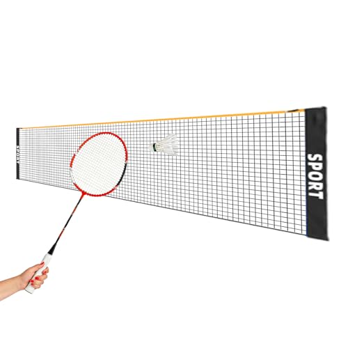 Red de bádminton - Altura ajustable ideal para voleibol | Red de voleibol para el patio trasero - Para niños, adultos, entrenamiento deportivo, ejercicio, cancha, calzada, parque, parque infantil, al