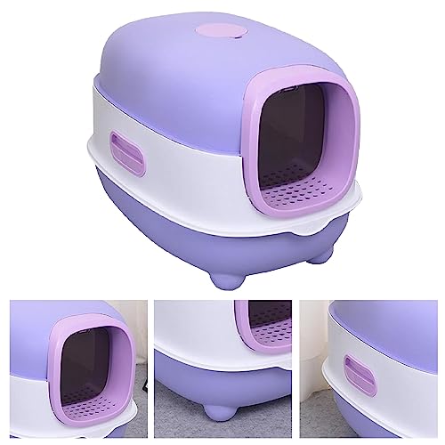 Arenero cerrado para gatos con control de olores grande miniatura 4