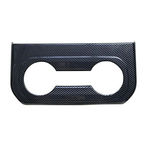 Cubierta portavasos consolas traseras fibra carbono para Chevy Silverado miniatura 5