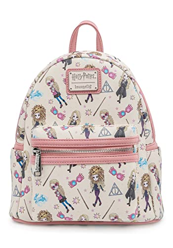 Loungefly Harry Potter Luna Lovegood All Over Print Womens Double Strap Shoulder Bag Purse
