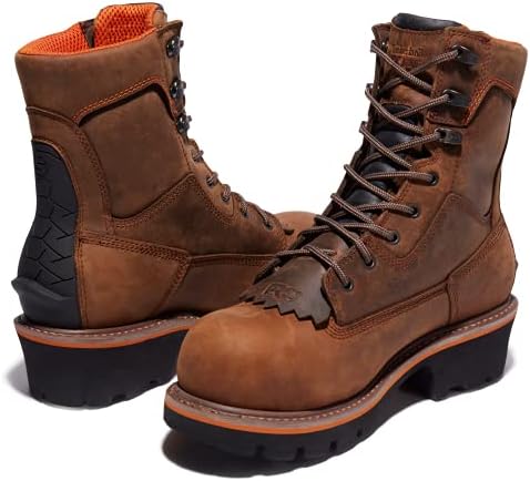 Timberland Men's Evergreen 8 Inch Composite Safety Toe Waterproof NT WP, Brown: Brown, 8.5 Wide | Image 6
