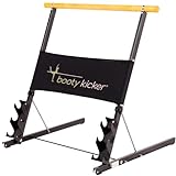 Booty Kicker Black Home Fitness Exercise Equipment for Barre, Ballet, Abs, Arms, Strength & Cardio - Freestanding Strong Stable Design for Pushing & Pulling Excercises